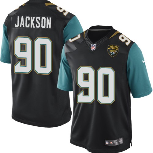 Men's Limited Malik Jackson Nike Jersey Black Alternate - #90 NFL Jacksonville Jaguars